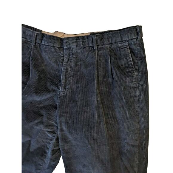 Lands End Men's Traditional Fit Corduroy Pants Size 40 Slate Blue Grampa Core - Picture 2 of 7